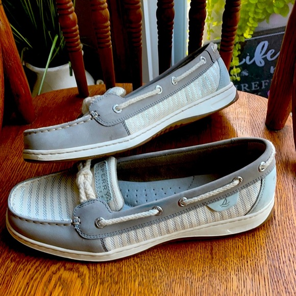 Sperry Topsiders sparkly ropes boat shoes